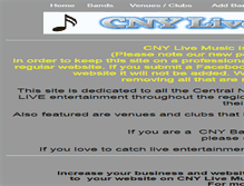 Tablet Screenshot of cnylivemusic.com